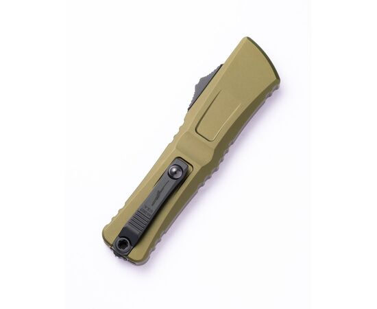 Ніж Microtech Combat Troodon Gen III OTF Iinterceptor, чорний клинок, руків'я OD green (1217-1ODS), зображення 2 Ніж Microtech Combat Troodon Gen III OTF Iinterceptor, чорний клинок, руків'я OD green (1217-1ODS), зображення 2