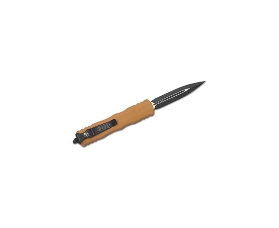 Ніж Microtech Dirac D/E OTF, чорний клинок, руків'я tan (225-1TA), зображення 2 Ніж Microtech Dirac D/E OTF, чорний клинок, руків'я tan (225-1TA), зображення 2