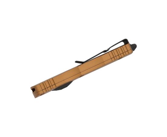 Ніж Microtech Dirac D/E OTF, чорний клинок, руків'я tan (225-1TA), зображення 5 Ніж Microtech Dirac D/E OTF, чорний клинок, руків'я tan (225-1TA), зображення 5