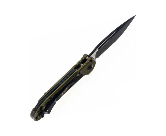 Ніж Microtech L.U.D.T S/E Gen III., чорний клинок, напівсеррейтор, руків'я OD green (1135-2OD), зображення 3 Ніж Microtech L.U.D.T S/E Gen III., чорний клинок, напівсеррейтор, руків'я OD green (1135-2OD), зображення 3
