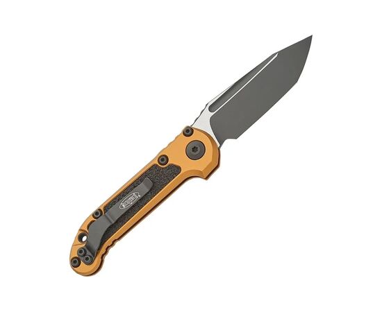 Ніж Microtech L.U.D.T S/E Gen III., чорний клинок, танто, руків'я tan (1136-1TA), зображення 4 Ніж Microtech L.U.D.T S/E Gen III., чорний клинок, танто, руків'я tan (1136-1TA), зображення 4