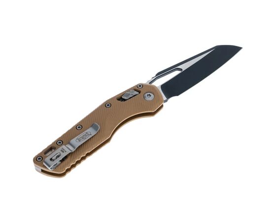 Ніж Microtech MSI SE, fluted black, G10, tan (210-1FLGTTA), зображення 2 Ніж Microtech MSI SE, fluted black, G10, tan (210-1FLGTTA), зображення 2