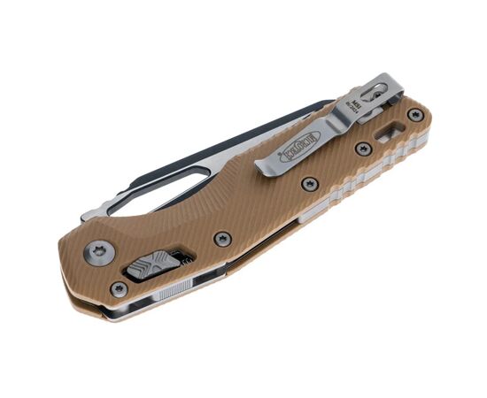 Ніж Microtech MSI SE, fluted black, G10, tan (210-1FLGTTA), зображення 4 Ніж Microtech MSI SE, fluted black, G10, tan (210-1FLGTTA), зображення 4