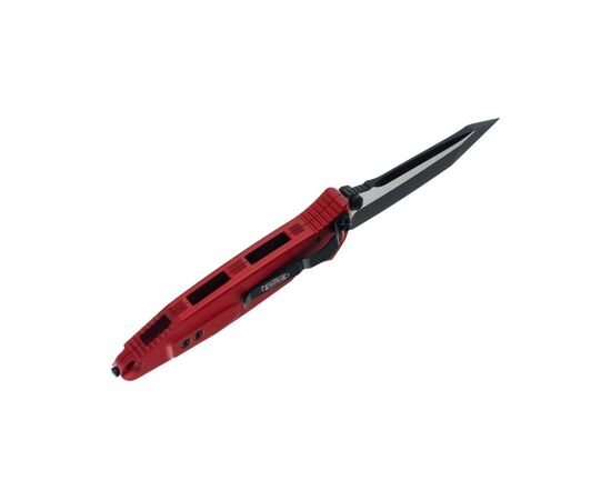 Ніж Microtech Socom Elite T/E-M, tanto, чорний, чорно-червоне руків'я (161-1RD), зображення 2 Ніж Microtech Socom Elite T/E-M, tanto, чорний, чорно-червоне руків'я (161-1RD), зображення 2