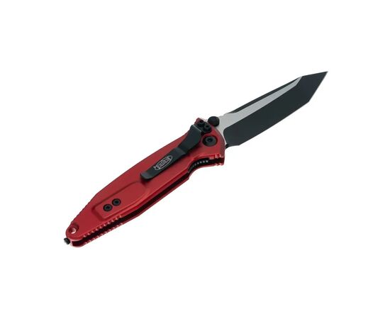 Ніж Microtech Socom Elite T/E-M, tanto, чорний, чорно-червоне руків'я (161-1RD), зображення 3 Ніж Microtech Socom Elite T/E-M, tanto, чорний, чорно-червоне руків'я (161-1RD), зображення 3