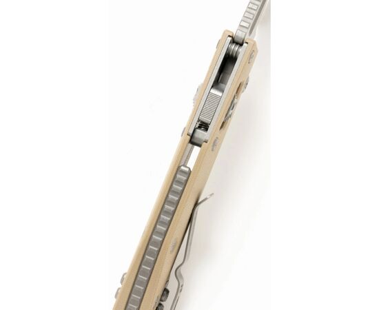 Ніж Microtech Stitch Ram-Lock, fluted, Apoc, руків'я G10 tan (169RL-10APFLGTTA), зображення 3 Ніж Microtech Stitch Ram-Lock, fluted, Apoc, руків'я G10 tan (169RL-10APFLGTTA), зображення 3