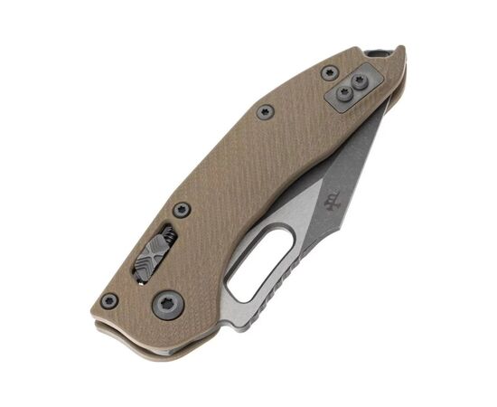 Ніж Microtech Stitch Ram-Lock, fluted, Apoc, руків'я G10 tan (169RL-10APFLGTTA), зображення 7 Ніж Microtech Stitch Ram-Lock, fluted, Apoc, руків'я G10 tan (169RL-10APFLGTTA), зображення 7