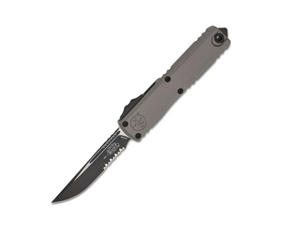 Ніж Microtech Ultratech Gen III OTF, ZBP D/E, tatical, напівсеррейтор, сірий (1121-2NC) Ніж Microtech Ultratech Gen III OTF, ZBP D/E, tatical, напівсеррейтор, сірий (1121-2NC)