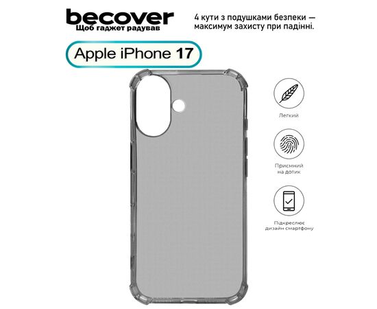 Чехол для мобильного телефона BeCover Anti-Shock Apple iPhone 17 Grey (713794)