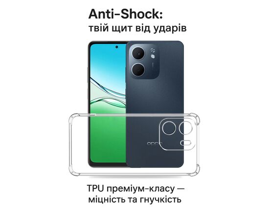 Чехол для мобильного телефона BeCover Anti-Shock Oppo A5x 4G/5G Clear (713814), изображение 2