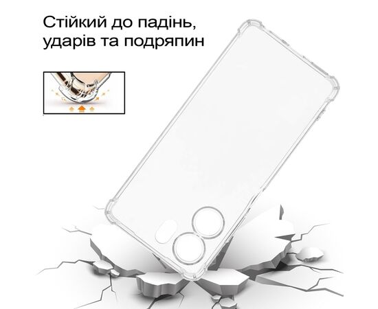 Чехол для мобильного телефона BeCover Anti-Shock Oppo A5x 4G/5G Clear (713814), изображение 3