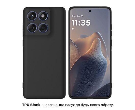 Чехол для мобильного телефона BeCover Silicone Motorola Edge 60 Black (713770), изображение 2