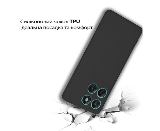Чехол для мобильного телефона BeCover Silicone Motorola Edge 60 Black (713770), изображение 3