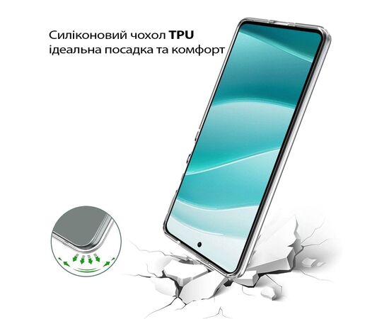 Чехол для мобильного телефона BeCover Silicone Motorola Edge 60 Transparent (713771), изображение 3