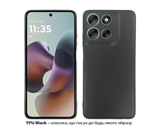Чехол для мобильного телефона BeCover Silicone Motorola Moto G56 Black (713766), изображение 2