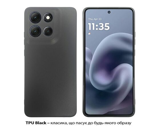Чехол для мобильного телефона BeCover Silicone Motorola Moto G86 Black (713768), изображение 2