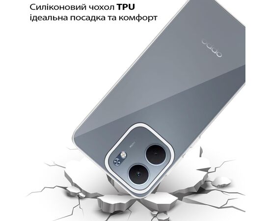 Чехол для мобильного телефона BeCover Silicone Oppo A5x 4G/5G Transparent (713789), изображение 3