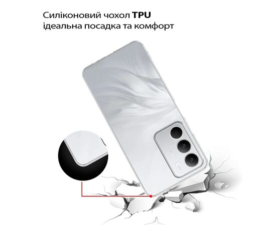 Чехол для мобильного телефона BeCover Silicone Realme C71 Transparent (713780), изображение 3