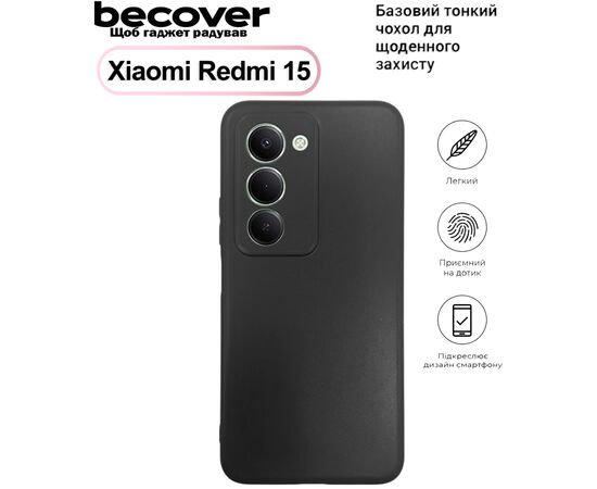 Чехол для мобильного телефона BeCover Silicone Xiaomi Redmi 15 Black (713782)