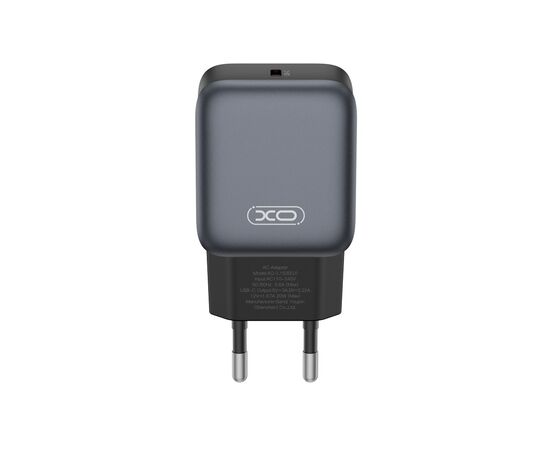 Зарядний пристрій XO USB-C PD20W black (L153_Black)