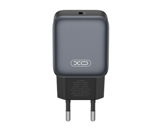 Зарядний пристрій XO USB-C PD30W black (L155_Black), зображення 3