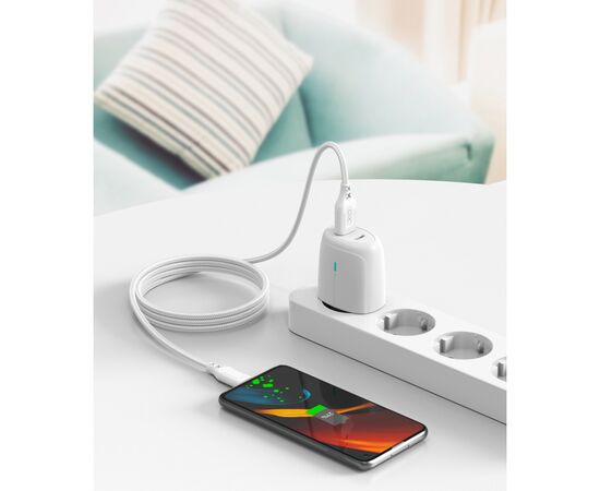 Дата кабель USB 2.0 AM to Micro 5P 1.0m braided white XO (NB235_M_White), изображение 2 Дата кабель USB 2.0 AM to Micro 5P 1.0m braided white XO (NB235_M_White), изображение 2