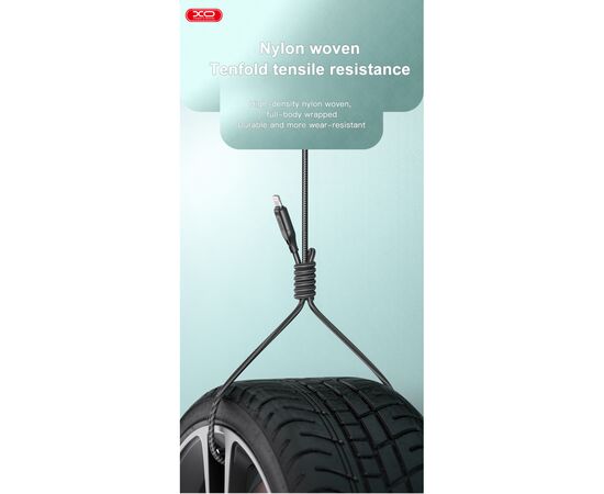 Дата кабель USB 2.0 AM to Micro 5P 1.0m braided white XO (NB235_M_White), изображение 4 Дата кабель USB 2.0 AM to Micro 5P 1.0m braided white XO (NB235_M_White), изображение 4