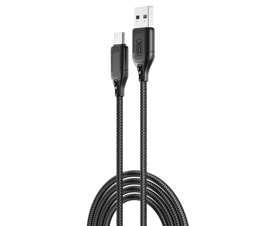 Дата кабель USB 2.0 AM to USB-C 1.0m braided black XO (NB235_C_Black) Дата кабель USB 2.0 AM to USB-C 1.0m braided black XO (NB235_C_Black)
