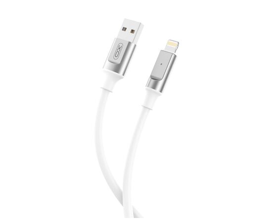 Дата кабель USB 2.0 AM to Lightning 1.0m 6A silicone white XO (NB251_L_White), изображение 2 Дата кабель USB 2.0 AM to Lightning 1.0m 6A silicone white XO (NB251_L_White), изображение 2