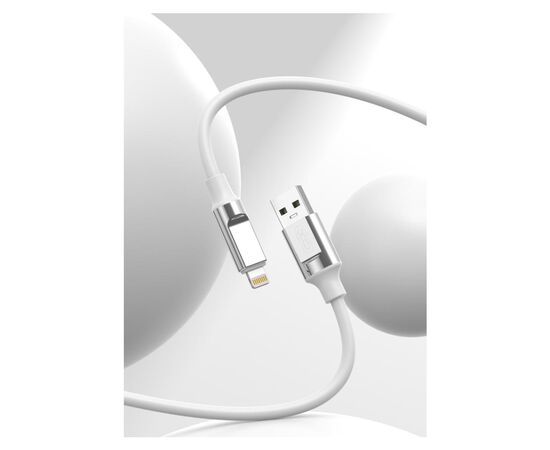Дата кабель USB 2.0 AM to Lightning 1.0m 6A silicone white XO (NB251_L_White), изображение 3 Дата кабель USB 2.0 AM to Lightning 1.0m 6A silicone white XO (NB251_L_White), изображение 3