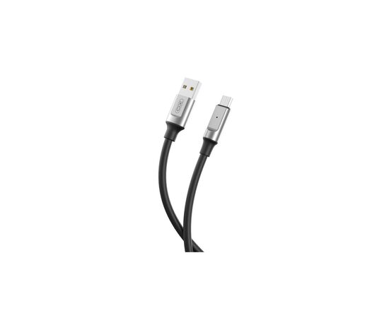 Дата кабель USB 2.0 AM to Micro 5P 1.0m 6A silicone black XO (NB251_M_Black), изображение 2 Дата кабель USB 2.0 AM to Micro 5P 1.0m 6A silicone black XO (NB251_M_Black), изображение 2