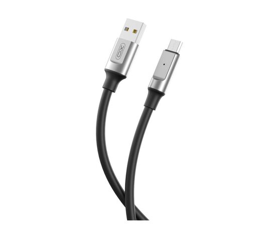 Дата кабель USB 2.0 AM to USB-C 1.0m 6A silicone black XO (NB251_C_Black), изображение 2 Дата кабель USB 2.0 AM to USB-C 1.0m 6A silicone black XO (NB251_C_Black), изображение 2
