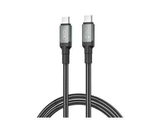 Дата кабель USB-C to USB-C 2.0m 240W black XO (NBQ264B_С_Black) Дата кабель USB-C to USB-C 2.0m 240W black XO (NBQ264B_С_Black)