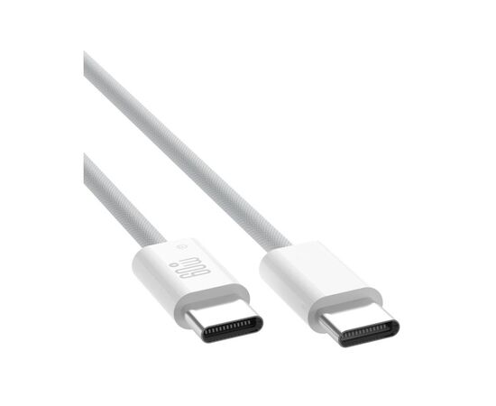Дата кабель USB-C to USB-C 1.0m 60W white XO (NBQ273_C_White), изображение 3 Дата кабель USB-C to USB-C 1.0m 60W white XO (NBQ273_C_White), изображение 3