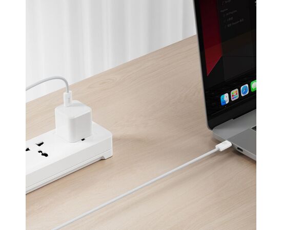 Дата кабель USB-C to USB-C 1.0m 60W white XO (NBQ273_C_White), изображение 4 Дата кабель USB-C to USB-C 1.0m 60W white XO (NBQ273_C_White), изображение 4