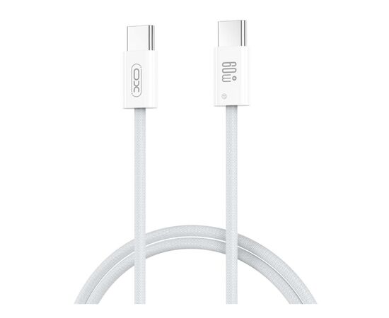 Дата кабель USB-C to USB-C 1.0m 60W white XO (NBQ273_C_White) Дата кабель USB-C to USB-C 1.0m 60W white XO (NBQ273_C_White)