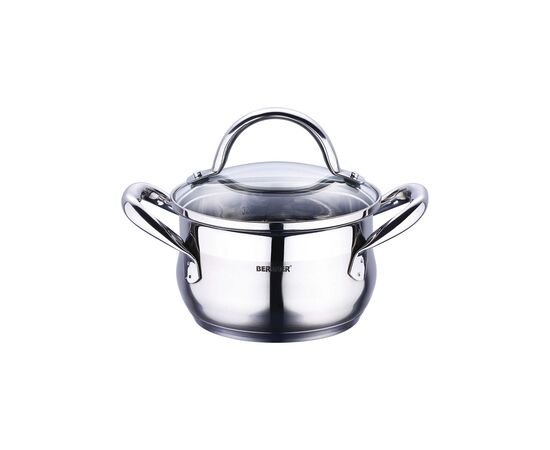 Кастрюля Bergner Gourmet, з кришкою 3,3 л (BG-6507) Кастрюля Bergner Gourmet, з кришкою 3,3 л (BG-6507)