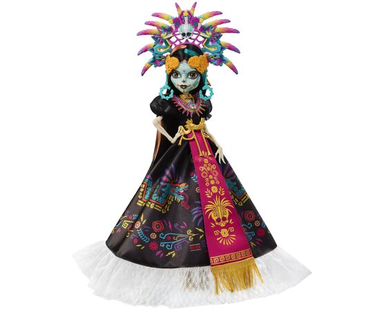 Кукла Monster High Skullector Скелита Калавераса Dia De Muertos (JDR63), изображение 2 Кукла Monster High Skullector Скелита Калавераса Dia De Muertos (JDR63), изображение 2
