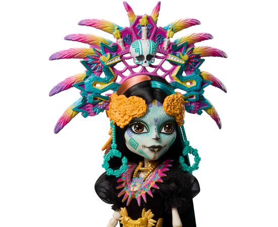 Кукла Monster High Skullector Скелита Калавераса Dia De Muertos (JDR63), изображение 3 Кукла Monster High Skullector Скелита Калавераса Dia De Muertos (JDR63), изображение 3
