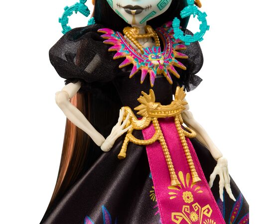 Кукла Monster High Skullector Скелита Калавераса Dia De Muertos (JDR63), изображение 4 Кукла Monster High Skullector Скелита Калавераса Dia De Muertos (JDR63), изображение 4