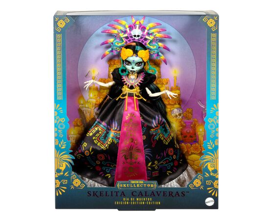Кукла Monster High Skullector Скелита Калавераса Dia De Muertos (JDR63), изображение 6 Кукла Monster High Skullector Скелита Калавераса Dia De Muertos (JDR63), изображение 6