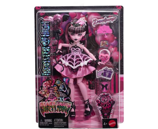 Кукла Monster High Страх какой сладкий день рождения Дракулора (JBG74), изображение 3 Кукла Monster High Страх какой сладкий день рождения Дракулора (JBG74), изображение 3