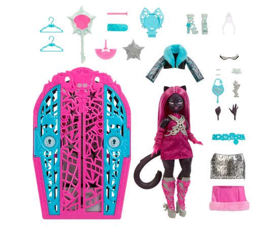Кукла Monster High сюрприз Тайны Ужасного ужаса Секреты Кэтти Нуар (JBG82), изображение 2 Кукла Monster High сюрприз Тайны Ужасного ужаса Секреты Кэтти Нуар (JBG82), изображение 2