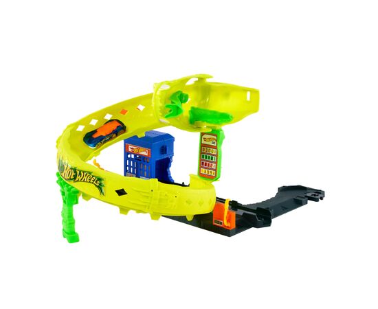 Автотрек Hot Wheels City Спиральная атака Змеи (JBM63), изображение 3 Автотрек Hot Wheels City Спиральная атака Змеи (JBM63), изображение 3
