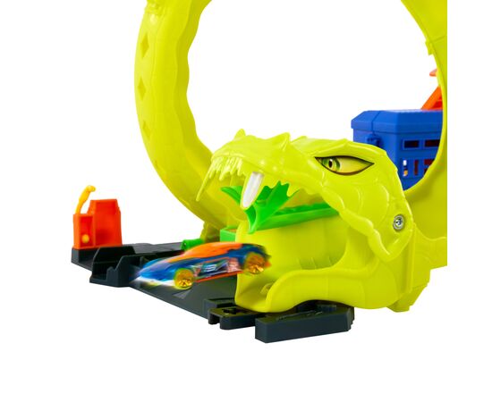 Автотрек Hot Wheels City Спиральная атака Змеи (JBM63), изображение 4 Автотрек Hot Wheels City Спиральная атака Змеи (JBM63), изображение 4