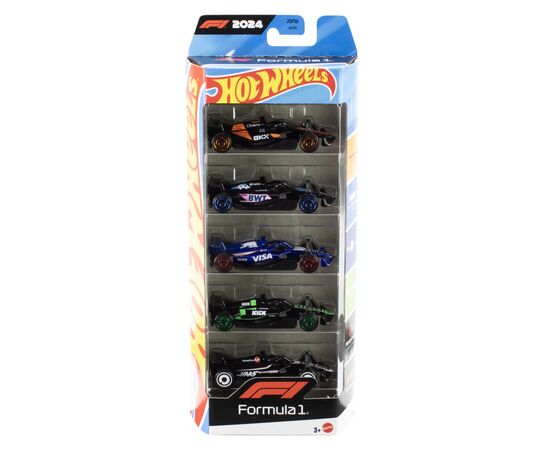 Машина Hot Wheels набор F1 2024 5 базовых болидов (JGF58) Машина Hot Wheels набор F1 2024 5 базовых болидов (JGF58)