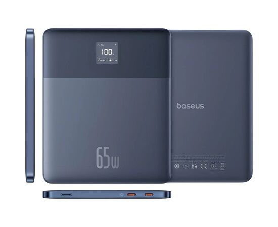 Батарея универсальная Baseus Blade2 Fast 12000mAh 65W, Blue (P10063801323-00), изображение 6 Батарея универсальная Baseus Blade2 Fast 12000mAh 65W, Blue (P10063801323-00), изображение 6