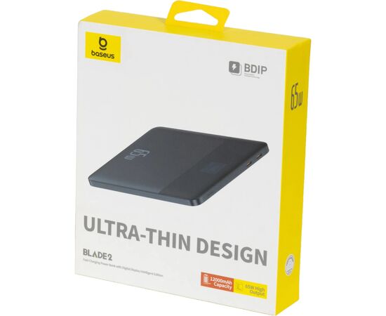 Батарея универсальная Baseus Blade2 Fast 12000mAh 65W, Blue (P10063801323-00), изображение 7 Батарея универсальная Baseus Blade2 Fast 12000mAh 65W, Blue (P10063801323-00), изображение 7