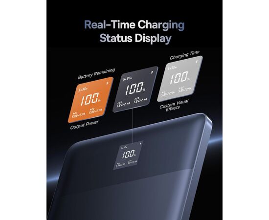 Батарея универсальная Baseus Blade2 Fast 12000mAh 65W, Blue (P10063801323-00), изображение 8 Батарея универсальная Baseus Blade2 Fast 12000mAh 65W, Blue (P10063801323-00), изображение 8