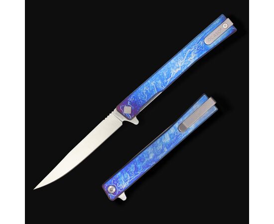 Нож Ocaso Solstice, Anodized titanium, Satin (10DBS), изображение 3 Нож Ocaso Solstice, Anodized titanium, Satin (10DBS), изображение 3